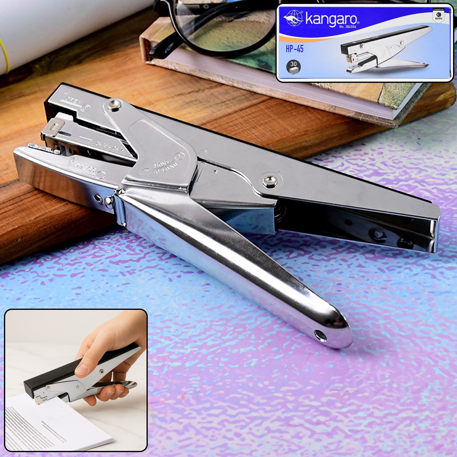 Kangaro HP-45 Heavy Duty Plier Stapler with Metal Body Kangaro HP-45 Heavy Duty Plier Stapler with Metal Body